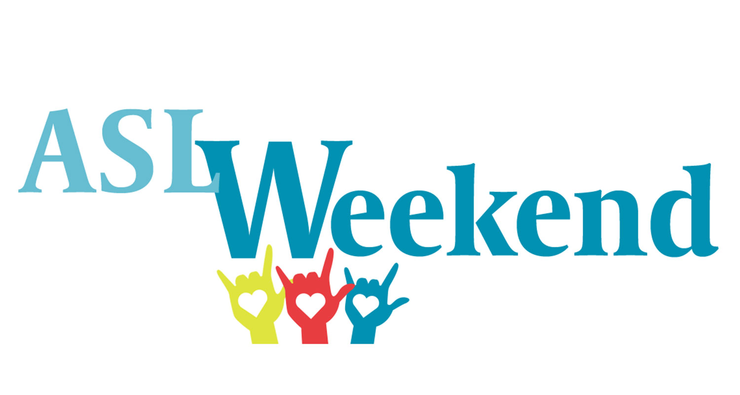 Families gathered at an in-person ASL Weekend